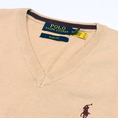 RL Tan Sleeveless Sweater